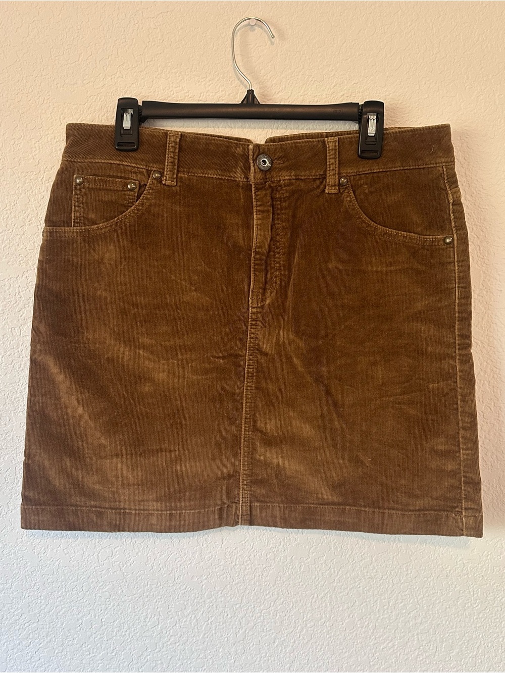 GAP Gold/Brown Corduroy Midi Skirt
